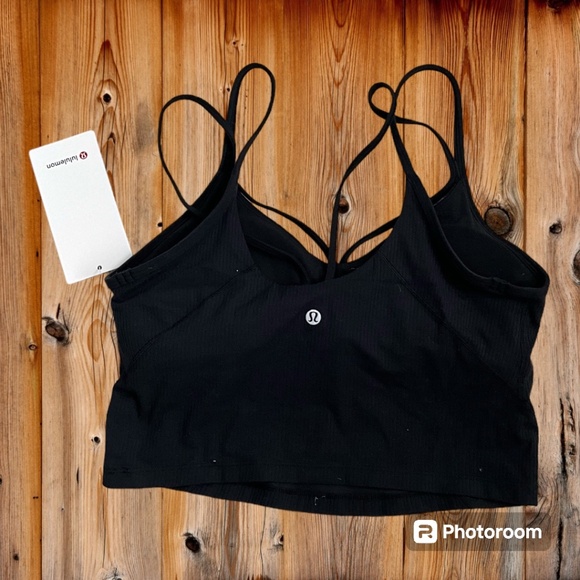 NWT! Lululemon Align Strappy Ribbed Tank Size 10 in Black - Picture 2 of 3
